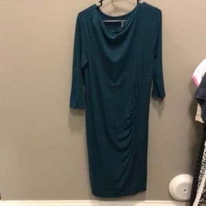 3/4 length sleeve bodycon maternity dress